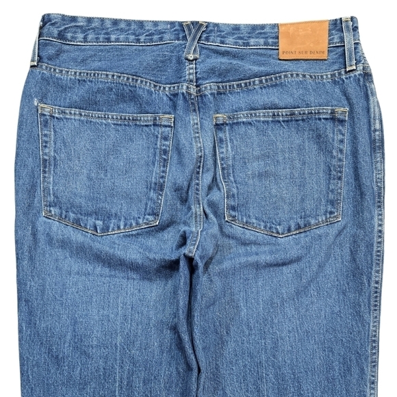 Point Sur J. Crew Limited Edition Nipped Straight Jean Raw Hem BS185 100% Cotton - Picture 5 of 12